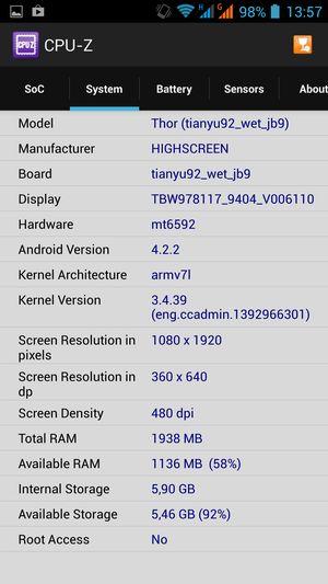 Смартфон Highscreen Thor:, фото 55
