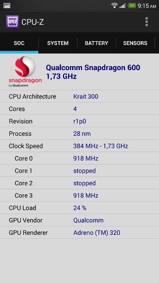 Конфигурация HTC One max Конфигурация HTC One max