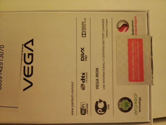 Обзор Pantech Vega Iron. Демонстрационный снимок