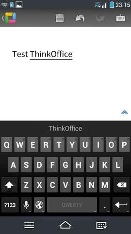 Обзор Pantech Vega Iron. Скриншоты. ThinkFree Office
