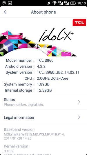 Смартфон TCL Idol X+:, фото 66