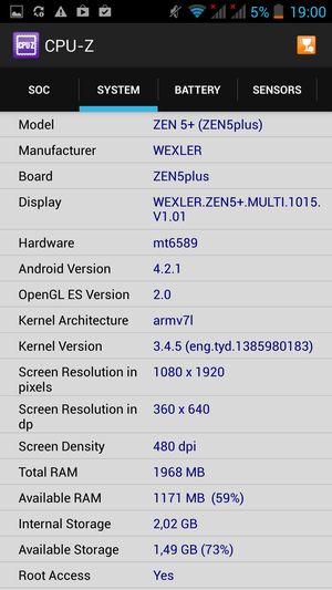 Смартфон Wexler Zen 5+:, фото 45