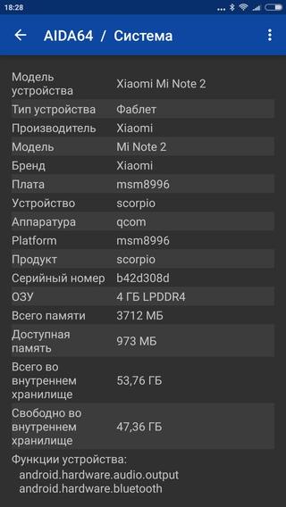 Смартфон Xiaomi Mi Note 2