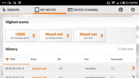 Производительность Xiaomi Mi3 Производительность Xiaomi Mi3
