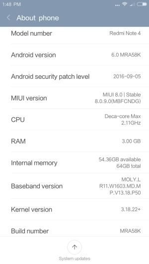 Смартфон Xiaomi Redmi Note 4