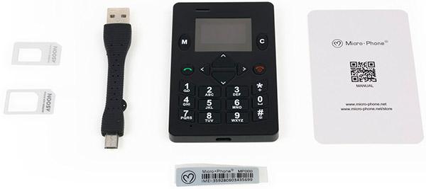 Комплектация телефона Micro-phone