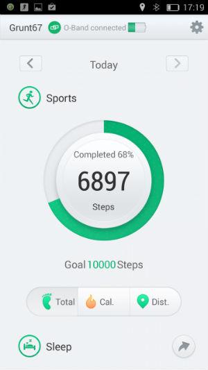 Скриншот приложения Oppo O-Band