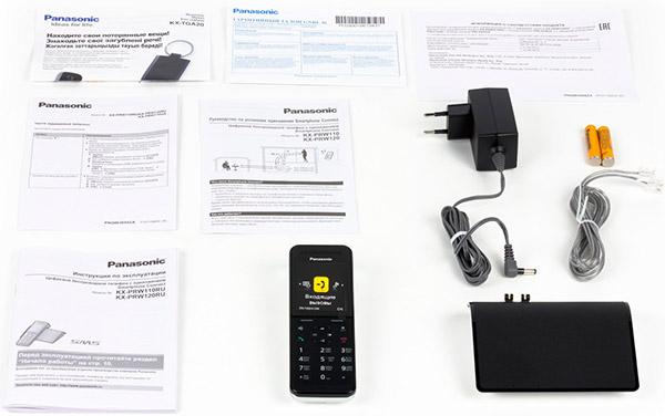 Комплектация DECT-телефона Panasonic KX-PRW120RU