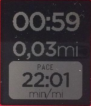 Скриншот с умных часов Pebble