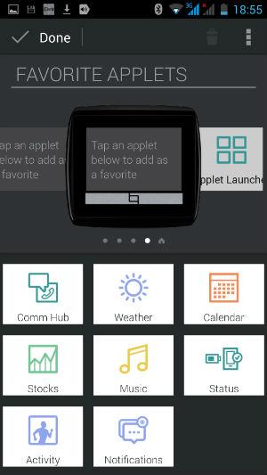 Скриншот приложения Qualcomm Toq Скриншот приложения Qualcomm Toq