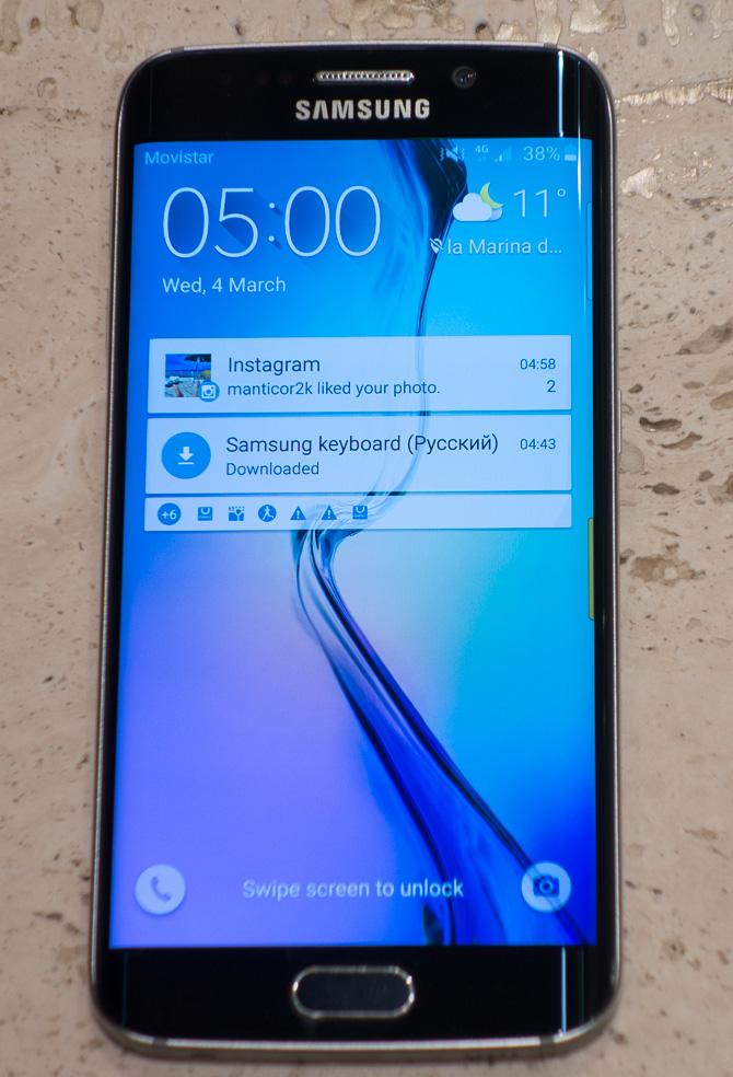 Смартфон Samsung Galaxy S6 Edge с «закругленным» экраном:, фото 3
