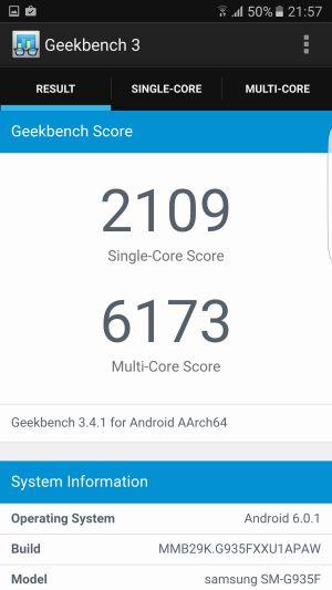 Скриншот смартфона Samsung Galaxy S7 Edge Скриншот смартфона Samsung Galaxy S7 Edge