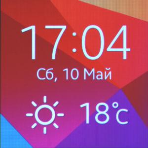 Снимок экрана Samsung Gear 2