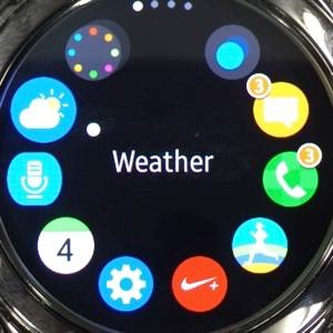 Снимок экрана Samsung Gear S2