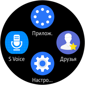 Снимок экрана Samsung Gear S2