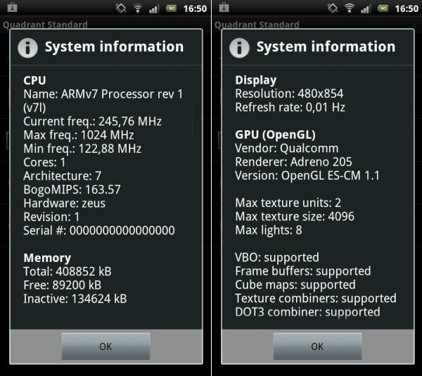 процессор Sony Ericsson Xperia Play