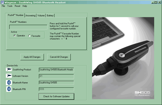 Bluetooth-гарнитура SouthWing SH505, фото 5