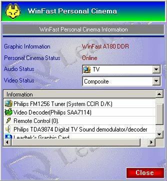 Внешний TV- и FM-тюнер Leadtek WinFast Cinema, фото 6