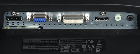 ЖК-монитор AOC g2460Pqu, разъемы