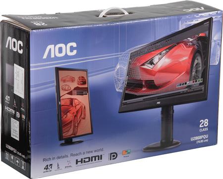 ЖК-монитор AOC U2868PQU, коробка ЖК-монитор AOC U2868PQU, коробка