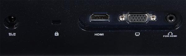Это не пыль, это блёстки! ЖК-монитор ASUS MS238H, Разъемы