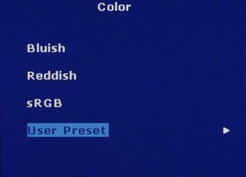 OSD, Color Temperature
