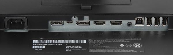 ЖК-монитор Dell UltraSharp U2414H, разъемы