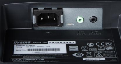 ЖК-монитор iiyama XB2483HSU, разъемы ЖК-монитор iiyama XB2483HSU, разъемы