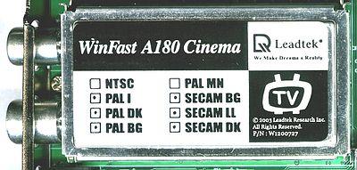 Leadtek WinFast A180 TDH Cinema, фото 7