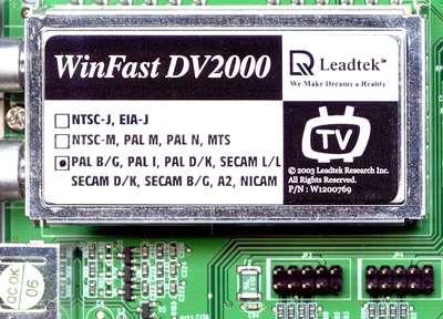 TV- и FM-тюнер Leadtek WinFast TV DV2000, фото 9