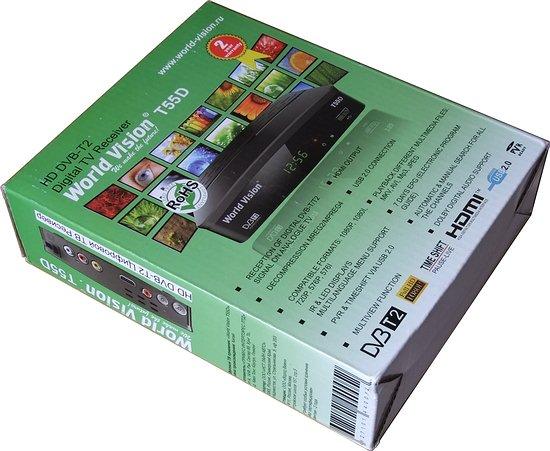 Цифровой телевизионный DVB-T2-ресивер World Vision T55D:, фото 1