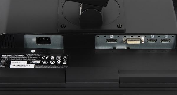 ЖК-монитор ViewSonic VG2401mh, разъемы ЖК-монитор ViewSonic VG2401mh, разъемы