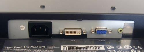 Широкоформатный ЖК-монитор ViewSonic VX2025wm, фото 10