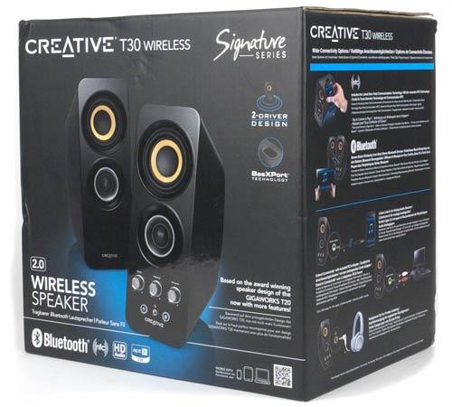 Упаковка Creative T30 Wireless