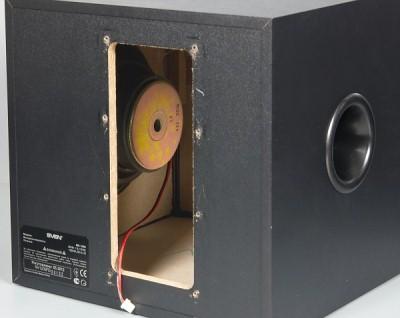 Сабвуфер Sven MS-1080, вид изнутри