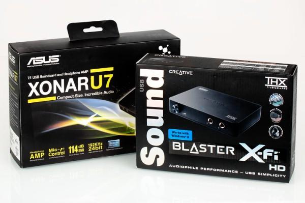 Creative Sound Blaster X-Fi HD vs. Asus Xonar U7:, фото 1