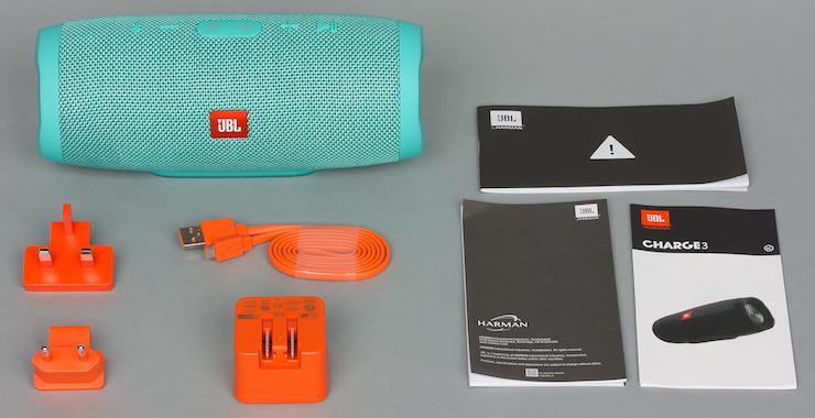 Комплектация колонки JBL Charge 3