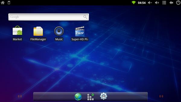 Главный экран медиаплеера iconBIT Toucan Smart