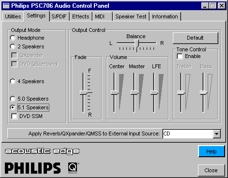 Звуковая карта Acoustic Edge PSC706 компании Philips, фото 12