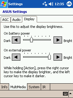 Asus Settings Display