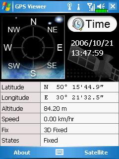 GPS Viewer, компас