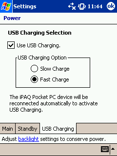 USB charging