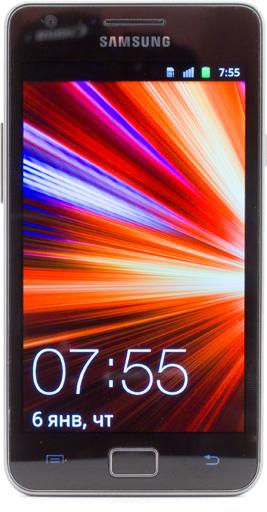 Обзор Samsung Galaxy S II. Лицевая панель коммуникатора Обзор Samsung Galaxy S II. Лицевая панель коммуникатора