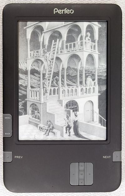 Электронная книга (читалка) Perfeo PBB-608W с экраном Pearl и Wi-Fi