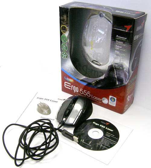 Лазерная мышь Genius Ergo 555 Laser Gama, фото 1