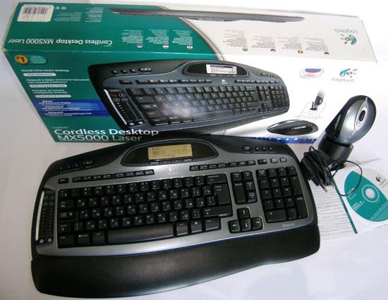 Беспроводной набор Logitech Cordless Desktop MX5000 Laser, фото 1