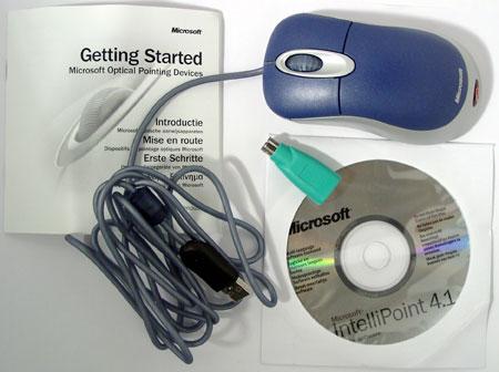 Оптическая мышь Microsoft Optical Mouse Blue, фото 2