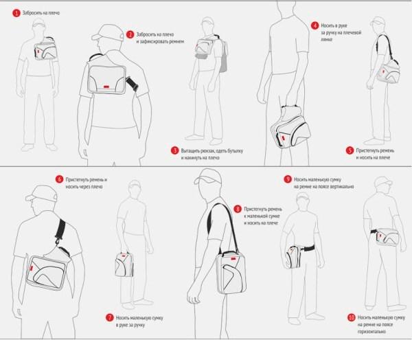 Использование сумки MixBag