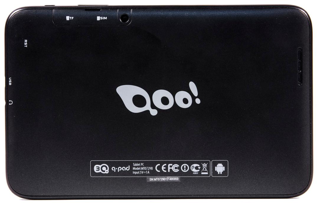 Дизайн планшета 3Q Q-Pad MT0729B