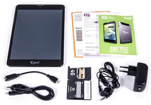 Комплектация планшета 3Q Surf MT7801C
